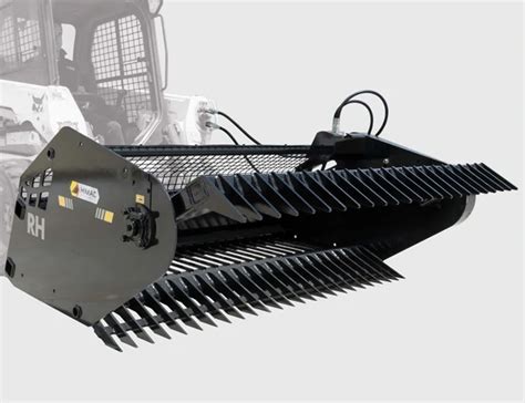 rock picker for skid steer for sale|rock picker attachment for tractor.